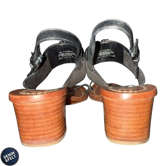 Tory Burch Lowell II Black Leather Logo Sandals Size 7.5M – Chic & Classic - Picture 7 of 14